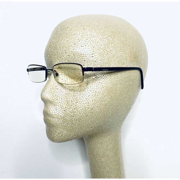 Prada Black Metal Rectangular Glasses - Picture 11 of 12